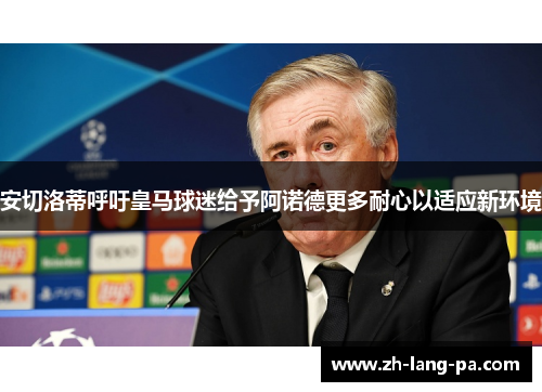 安切洛蒂呼吁皇马球迷给予阿诺德更多耐心以适应新环境